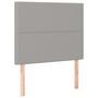 Voir la diapositive 2 : VIDAXL Tetes de lit 2 pcs Gris clair 100x5x78/88 cm Tissu