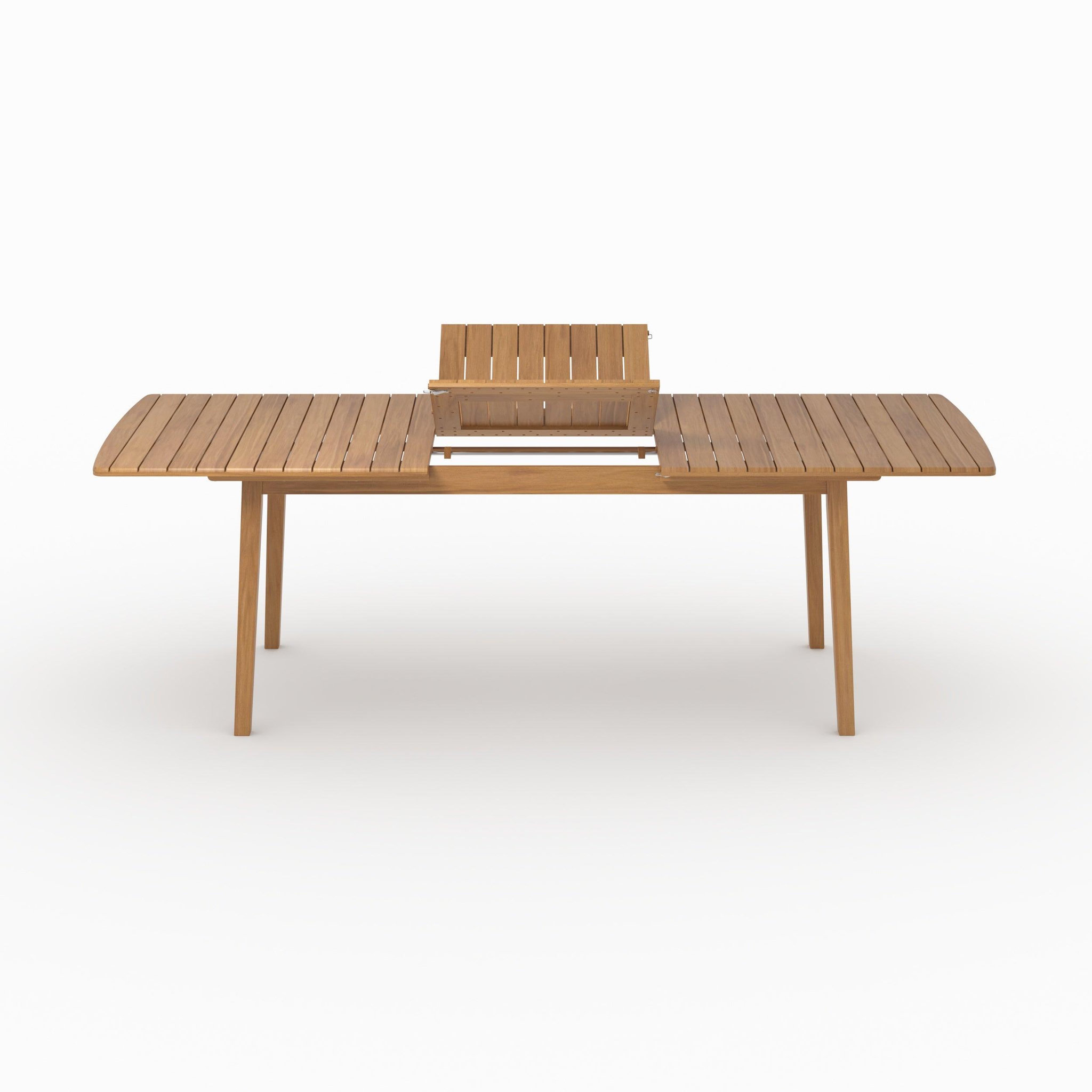 Voir la diapositive 6 : MAISON PAVANE Table extensible et chaises de jardin en bois 4 personnes-alona