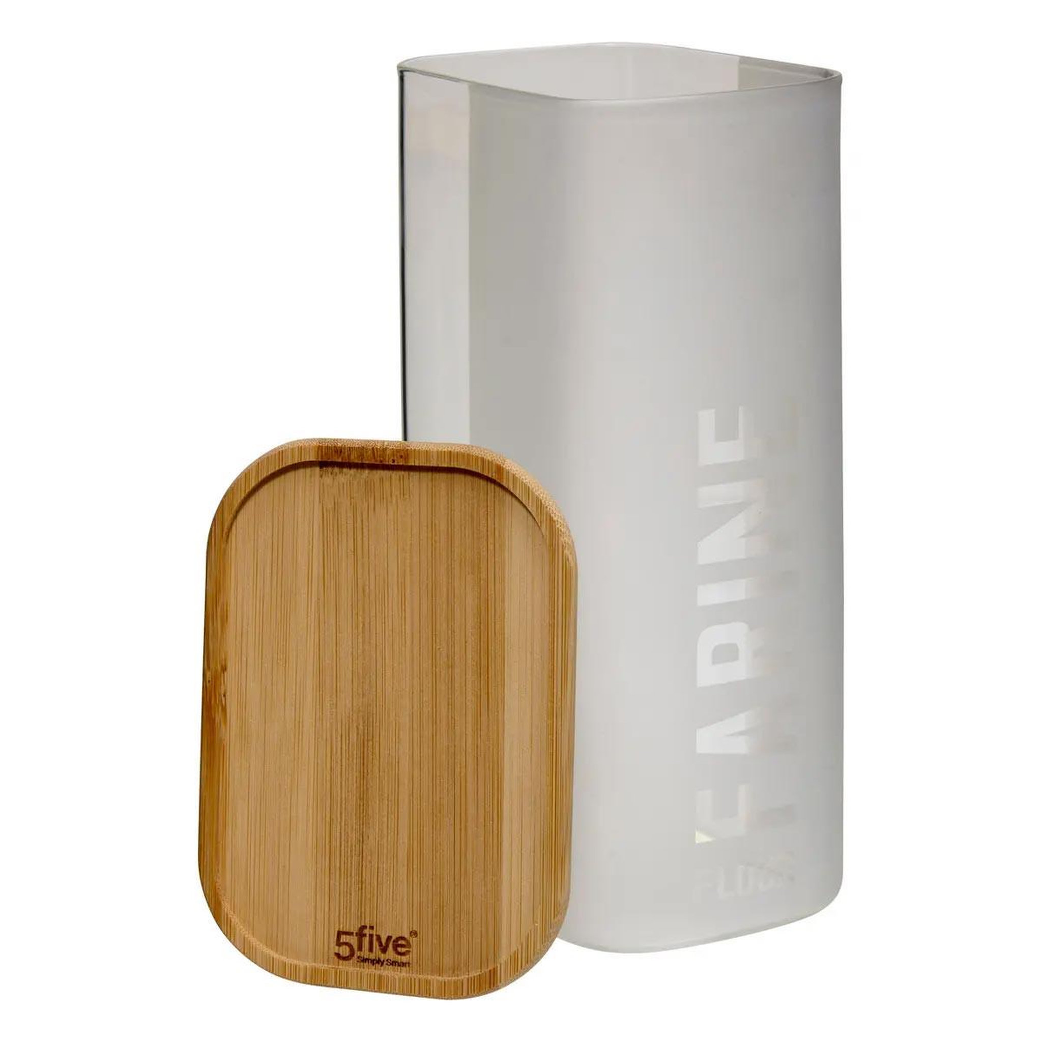 Voir la diapositive 2 : FIVE Boîte à farine en verre  glassy  1,6l transparent