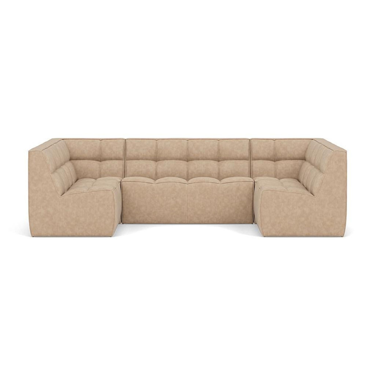 LISA DESIGN Alya - canapé modulable panoramique 7 places en simili