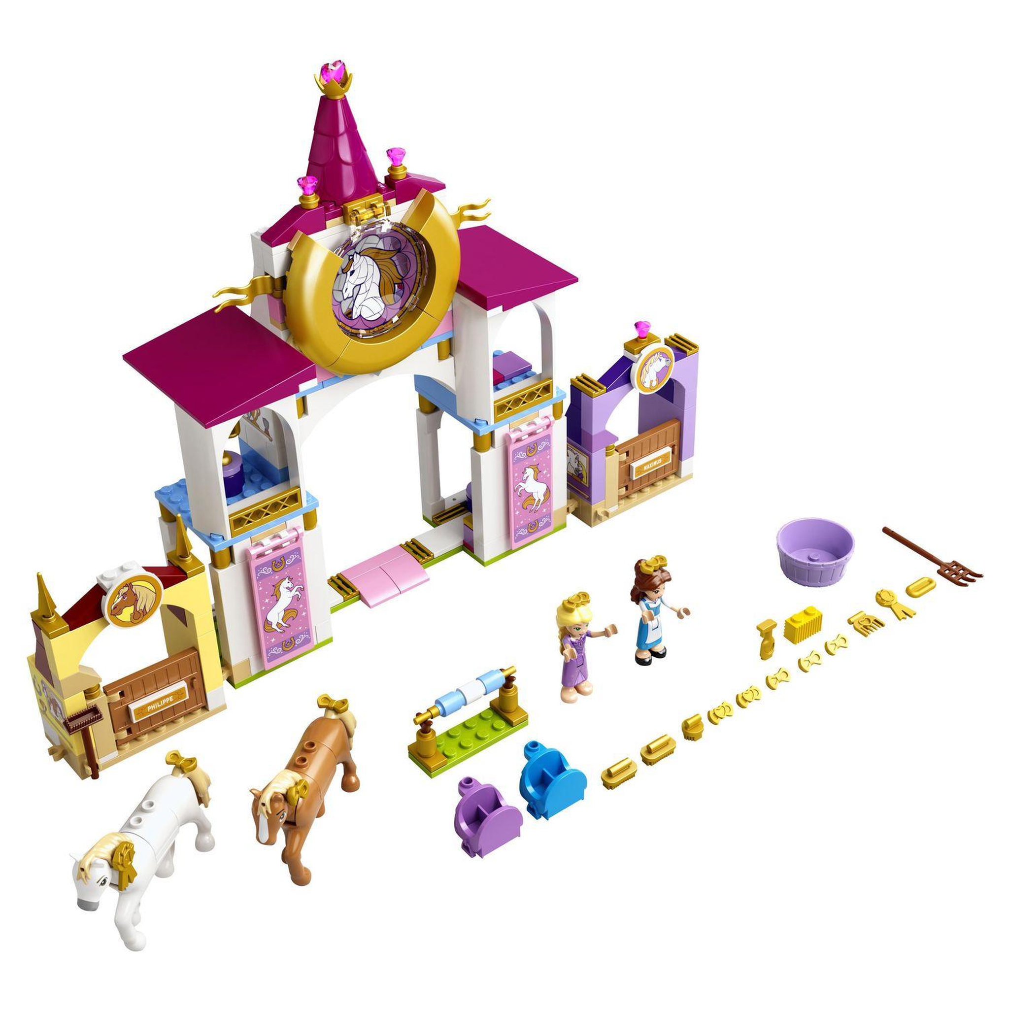 Voir la diapositive 2 : LEGO Disney 43195 Les Écuries Royales de Belle et Raiponce, Jouet de construction