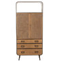 Voir la diapositive 2 : Paris Prix Buffet 3 Tiroirs en Bois  Hulta  180cm Naturel & Noir