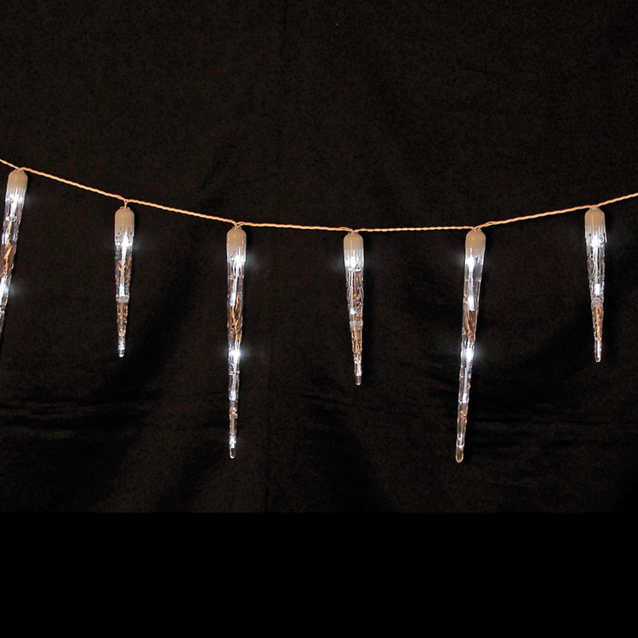 Voir la diapositive 2 : Eden Guirlande 32 stalactites 48 led blanches