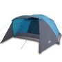 Voir la diapositive 2 : VIDAXL Tente familiale avec porche 6 personnes bleu imperméable