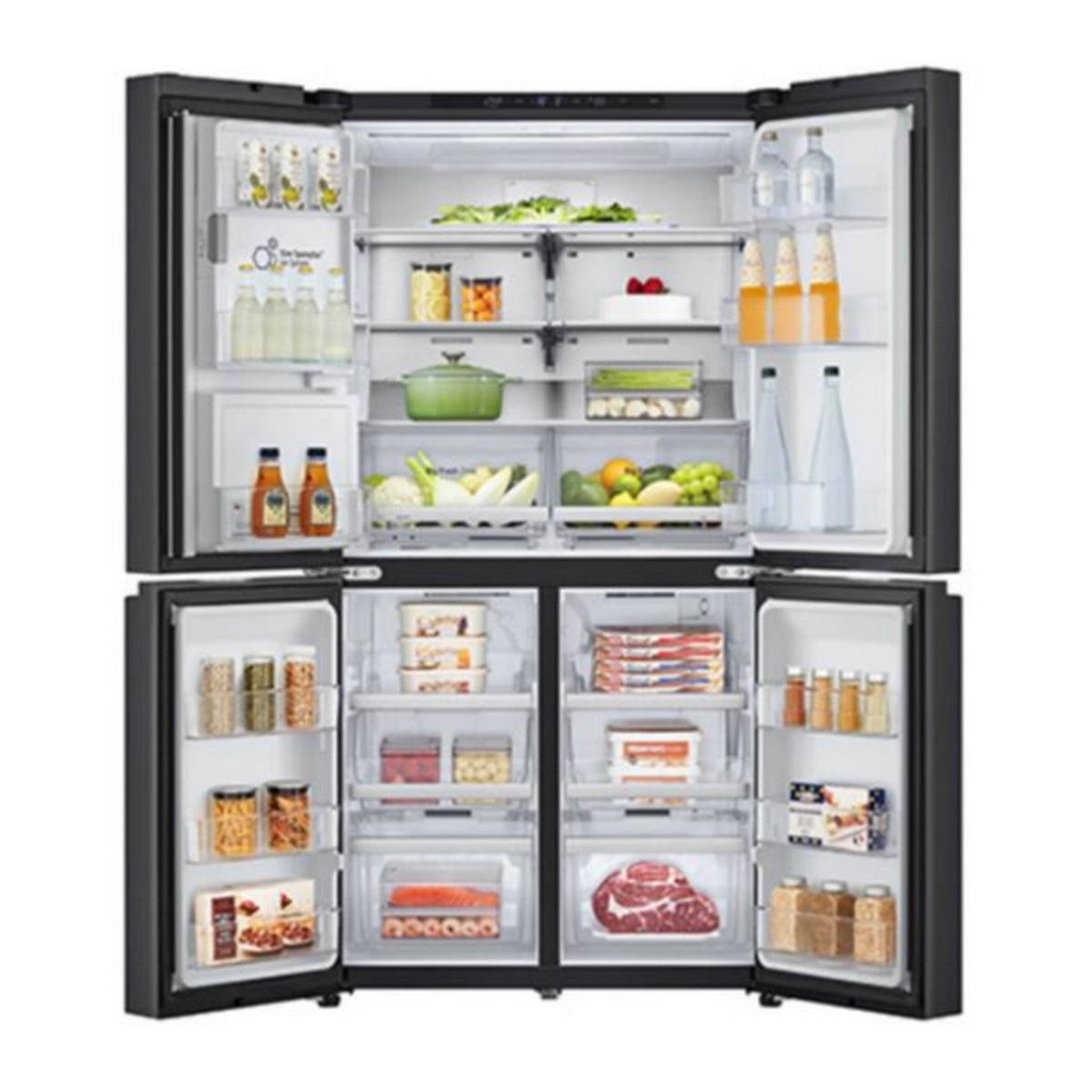 Voir la diapositive 3 : LG Réfrigérateur américain 641l nonofrost - gml960evbe
