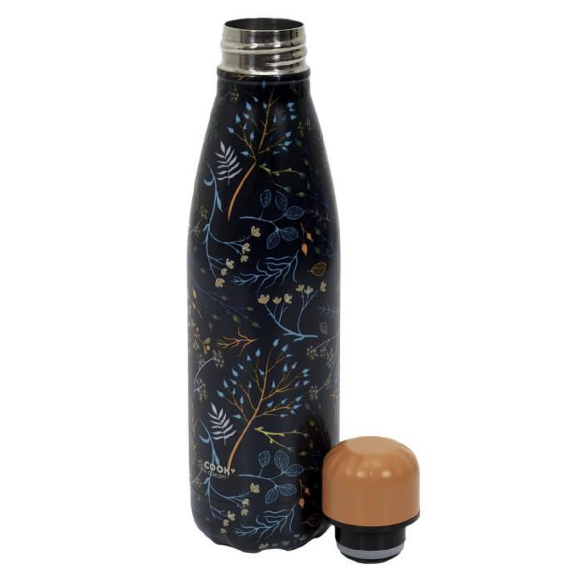 Paris Prix Bouteille Isotherme  Fleurie  50cl Bleu & Jaune