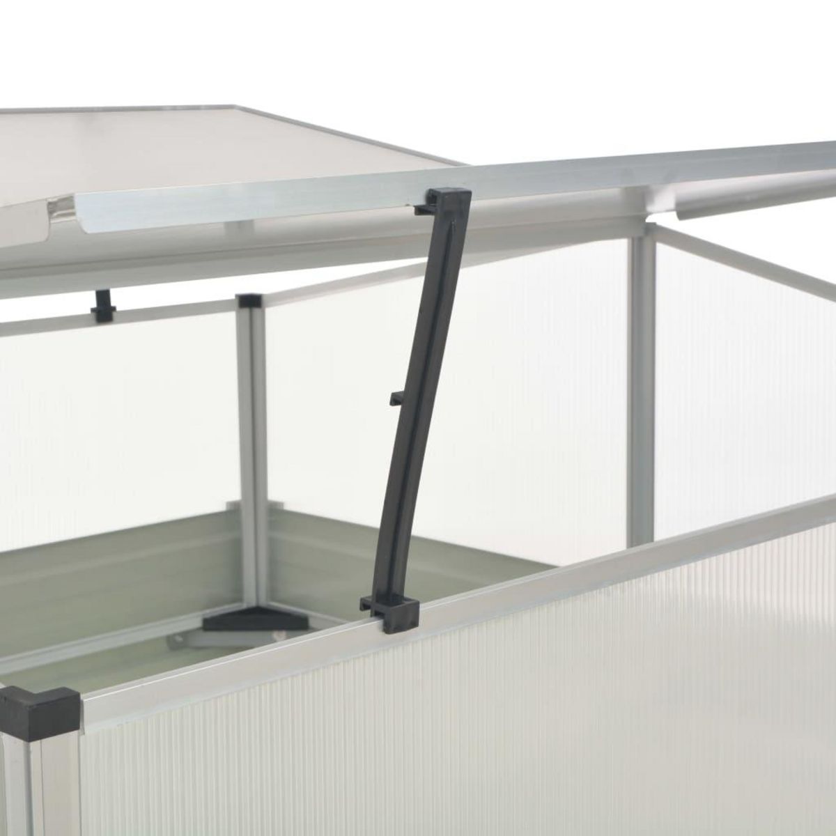 VIDAXL Serre Anthracite 100x100x77 cm Acier galvanise