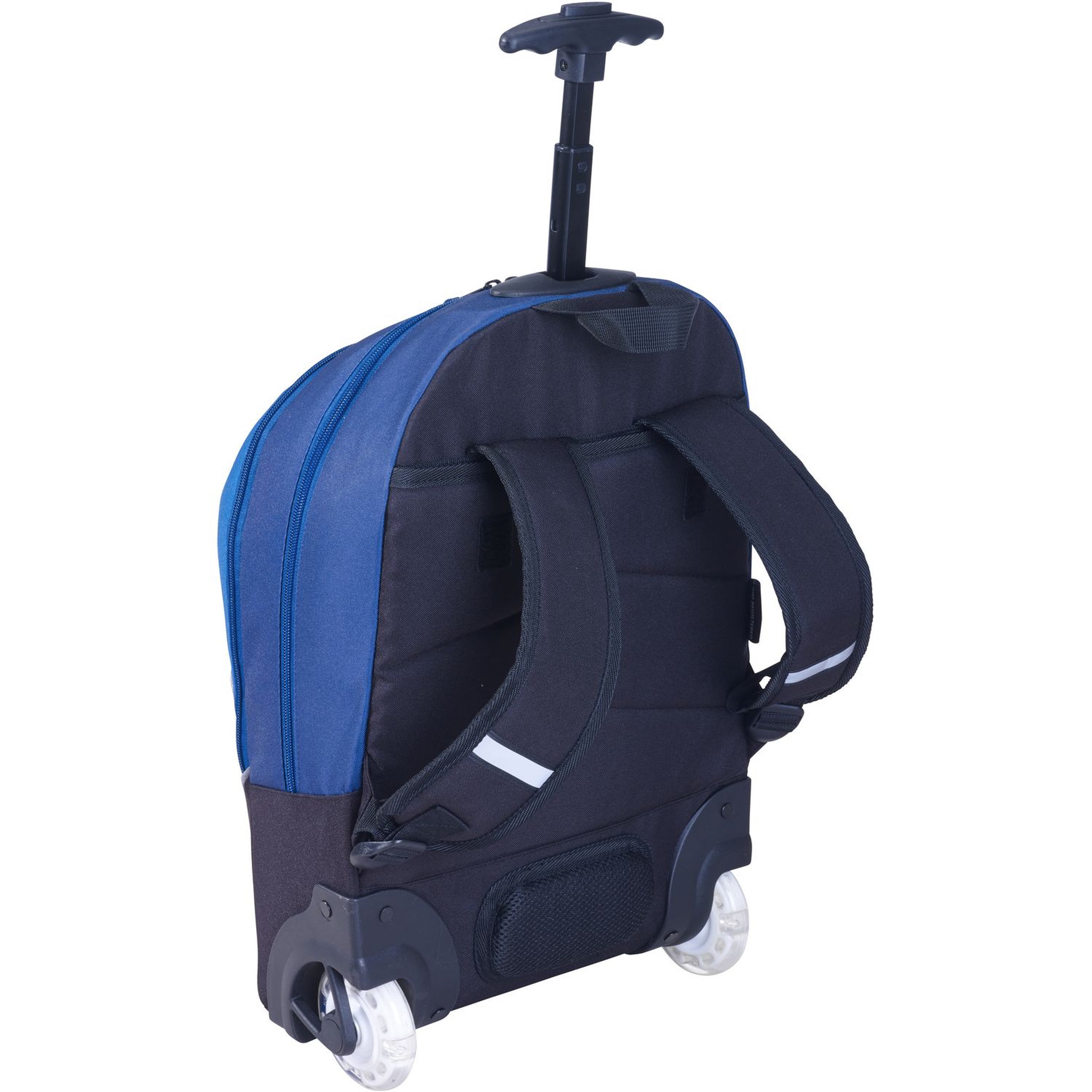 Voir la diapositive 3 : BODYPACK Sac à dos à roulettes lumineuses 2 compartiments gris explorateur BODYPACK