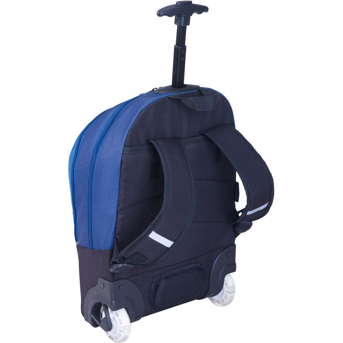 BODYPACK Sac à dos à roulettes lumineuses 2 compartiments gris explorateur BODYPACK