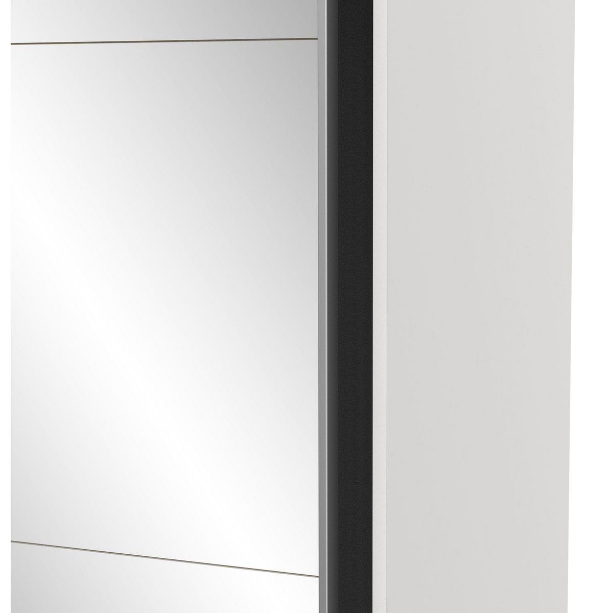 Armoire 2 portes coulissantes 1 miroir L150cm THIBAULT