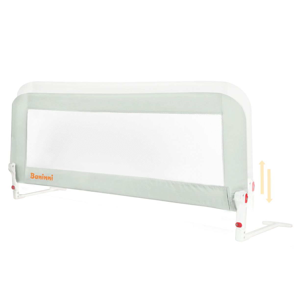 BANINNI Barrière de lit Letto Gris