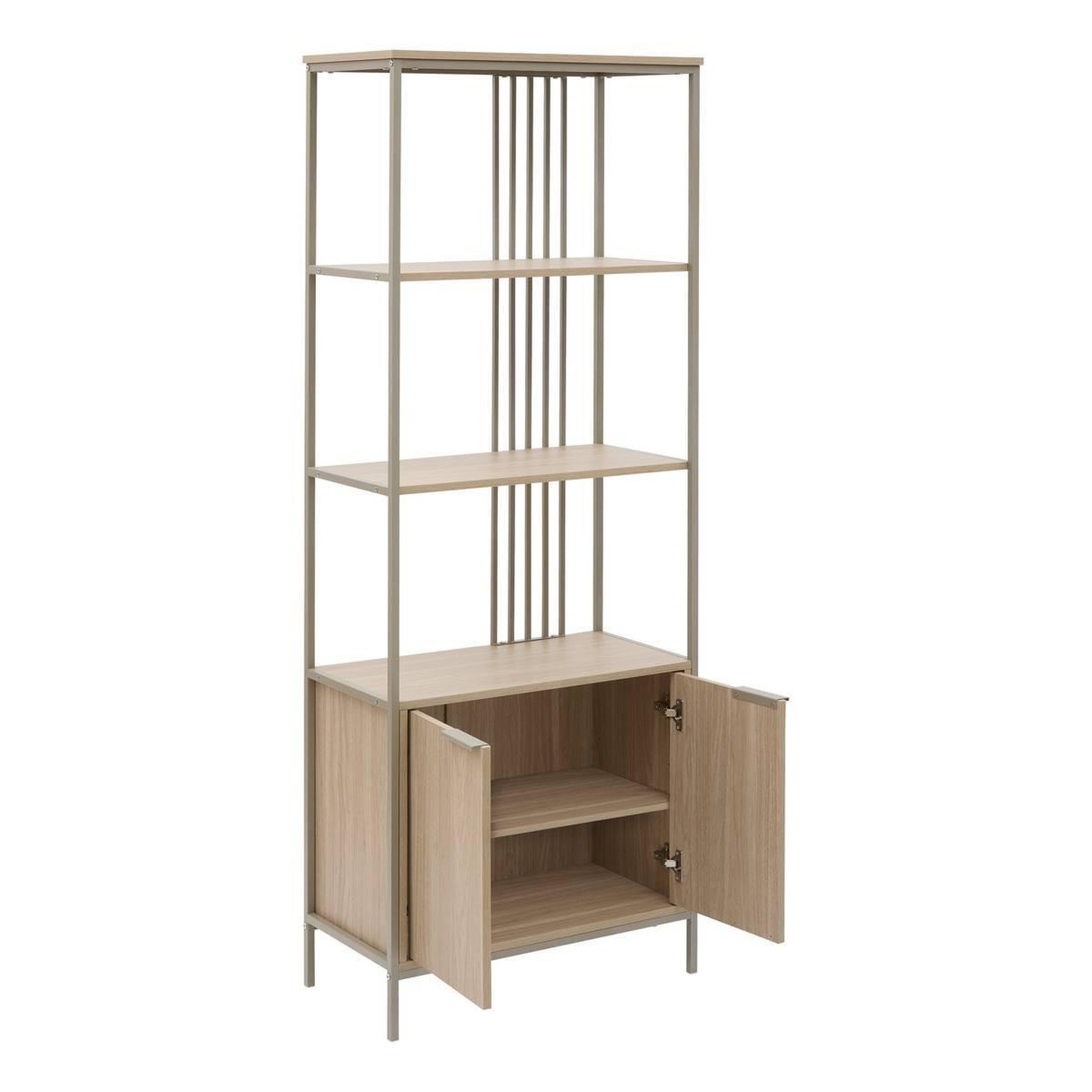 Voir la diapositive 2 : Paris Prix Étagère 2 Portes  Duna  176cm Sable