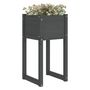 Voir la diapositive 3 : VIDAXL Jardinieres 2 pcs Gris 40x40x81 cm Bois massif de pin