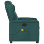 Voir la diapositive 4 : VIDAXL Fauteuil de massage inclinable Vert fonce Tissu
