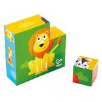 Hape Puzzle en cubes Animaux de la jungle