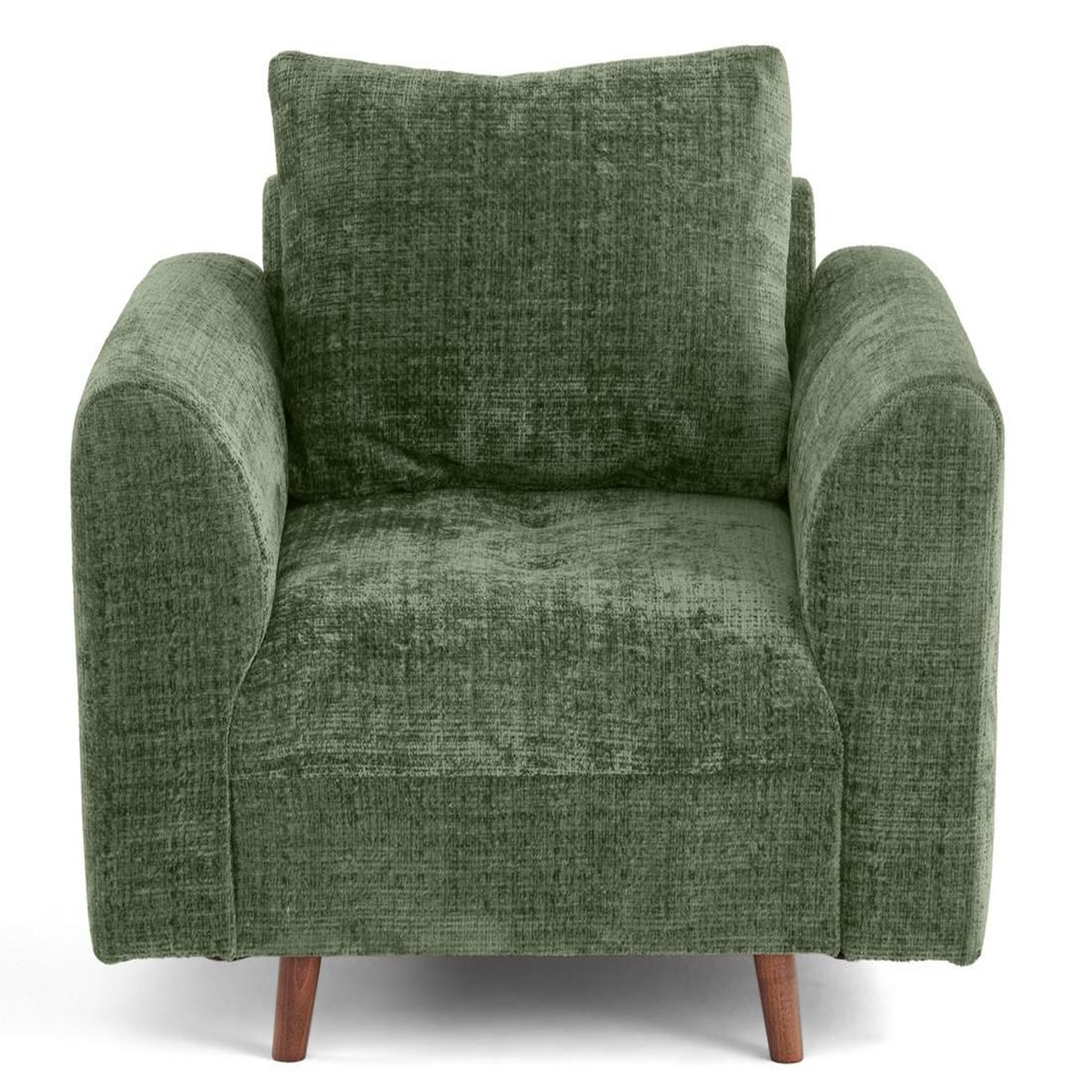Voir la diapositive 1 : BEST MOBILIER Rune - fauteuil en velours texturé