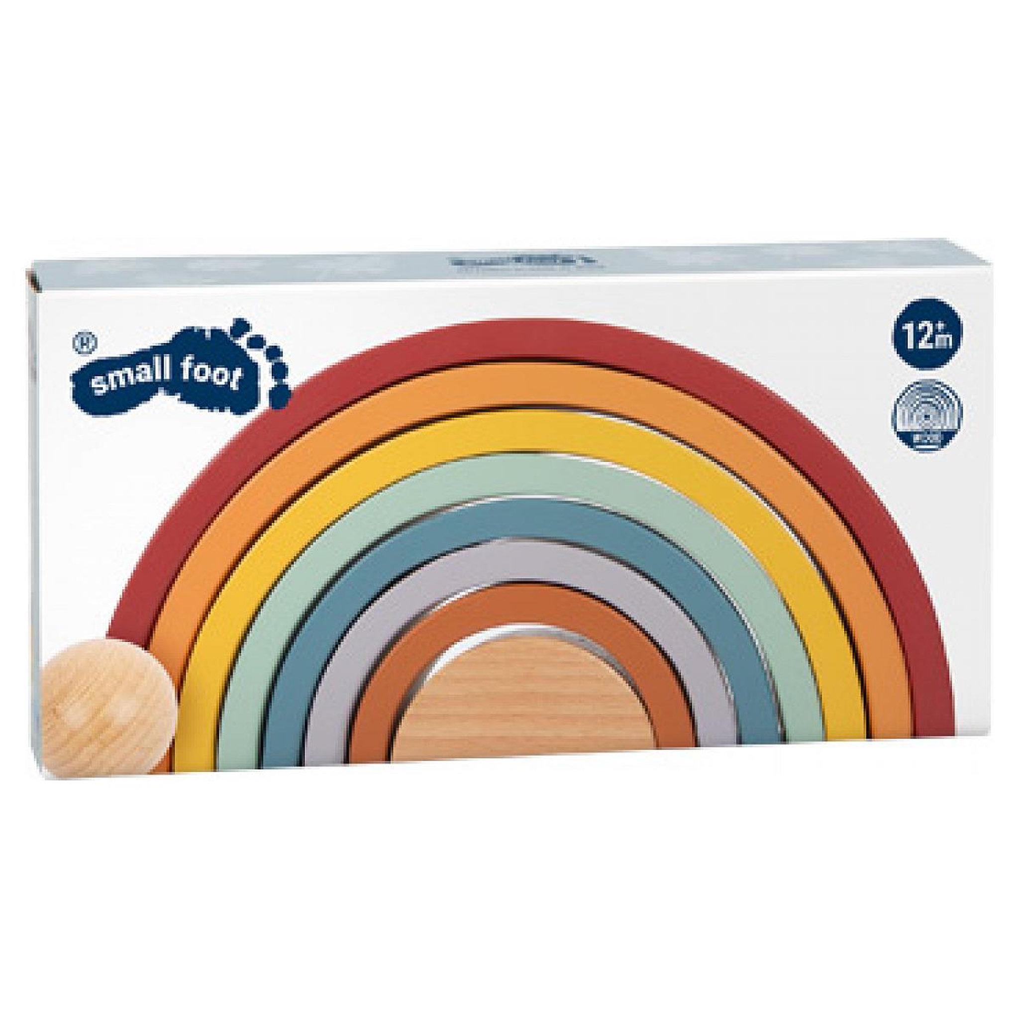 SMALLFOOT Blocs de construction en bois Arc-en-ciel Safari