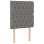 Voir la diapositive 2 : VIDAXL Tetes de lit 2 pcs Gris fonce 80x7x78/88 cm Tissu
