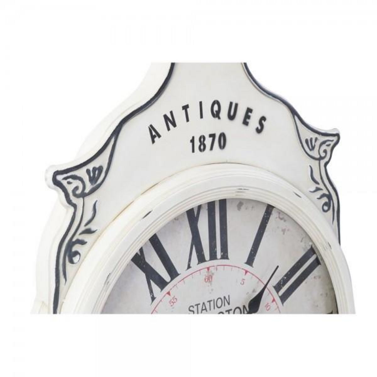 AAAAA Horloge Murale DKD Home Decor Blanc Noir Verre Fer 61 x 6 x 89 cm (2 Unités)