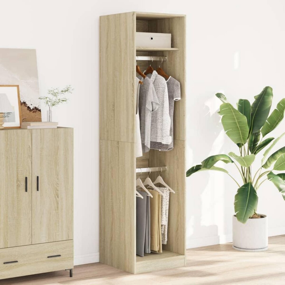 VIDAXL Garde-robe Chene sonoma 50x50x200 cm Bois d'ingenierie