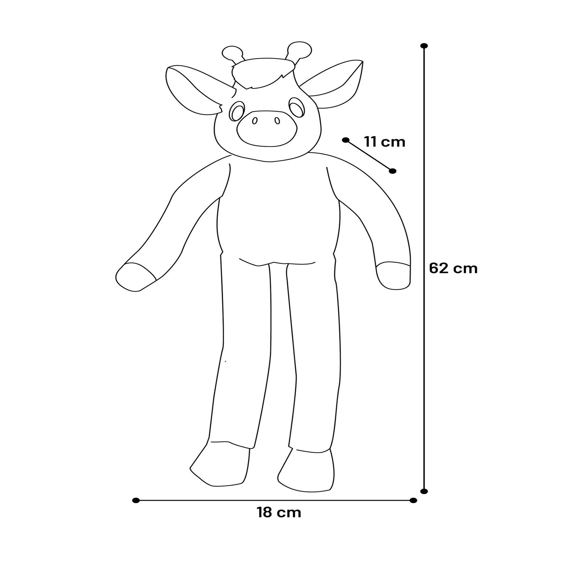Voir la diapositive 3 : Eden Peluche girafe grand yeux pour chien