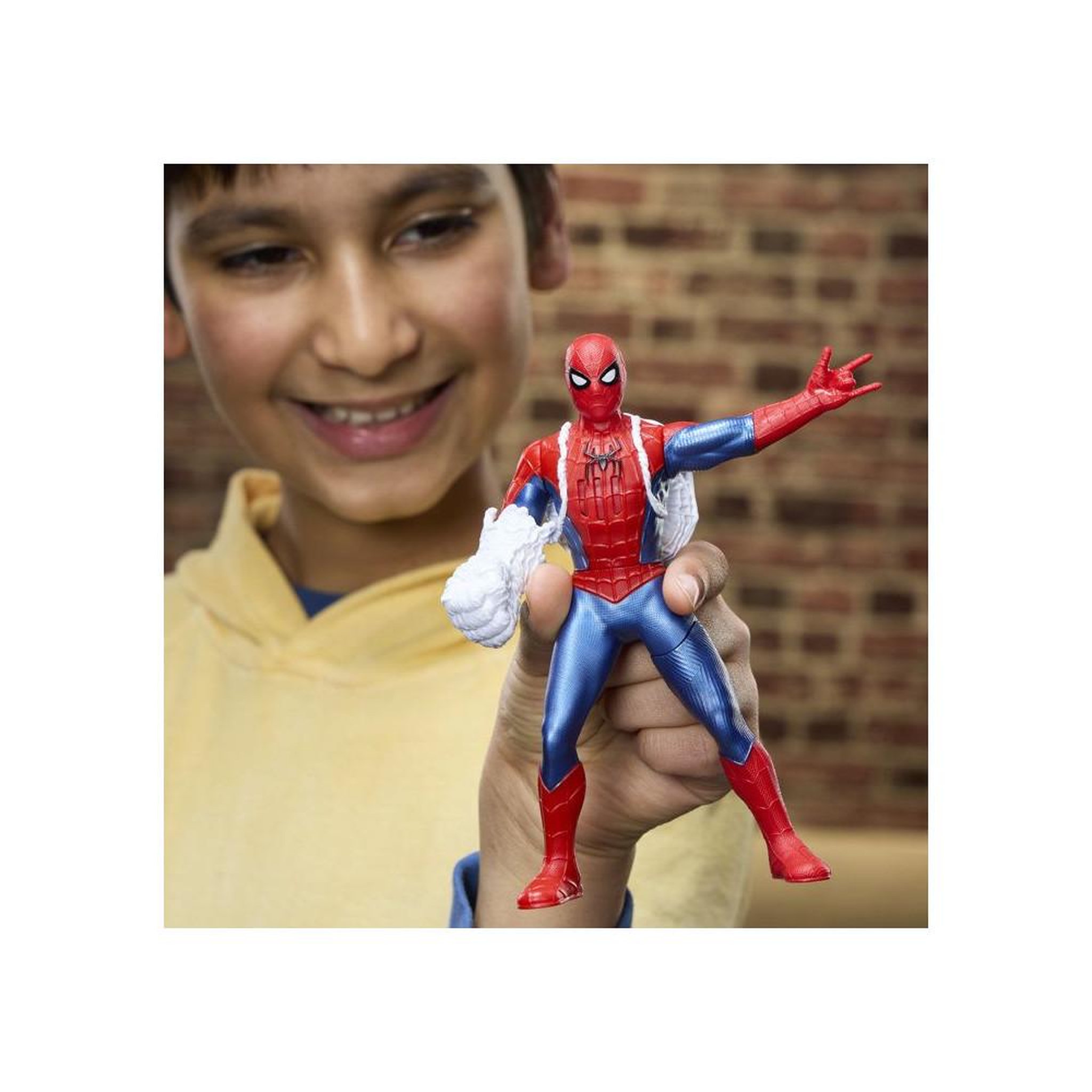 Voir la diapositive 4 : HASBRO Cd? Non — marvel spider-man action fx figurine électronique 15 cm avec effets sonores, coup de poing en toile, plastique rouge et bleu, dès 4 ans