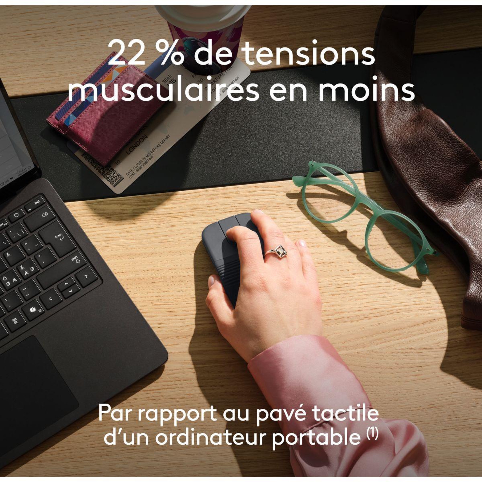 Voir la diapositive 4 : Logitech Souris sans fil mobi fold graphite