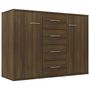 Voir la diapositive 2 : VIDAXL Buffet Chene marron 88x30x65 cm Bois d'ingenierie