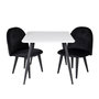 Voir la diapositive 1 : Paris Prix Table Enfant & 2 Chaises  Polar  80cm Blanc & Noir