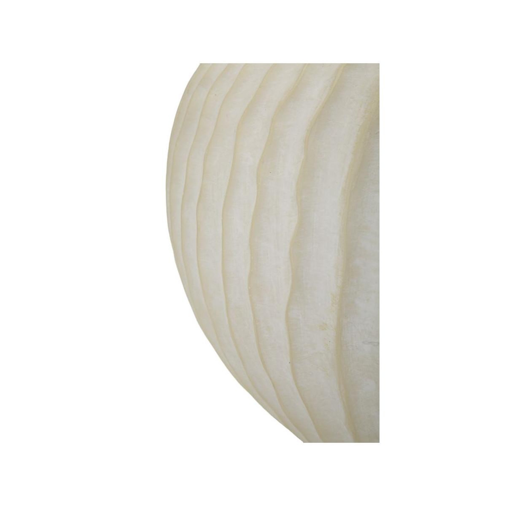 Voir la diapositive 4 : Paris Prix Vase design rainuré  icicle  40cm crème