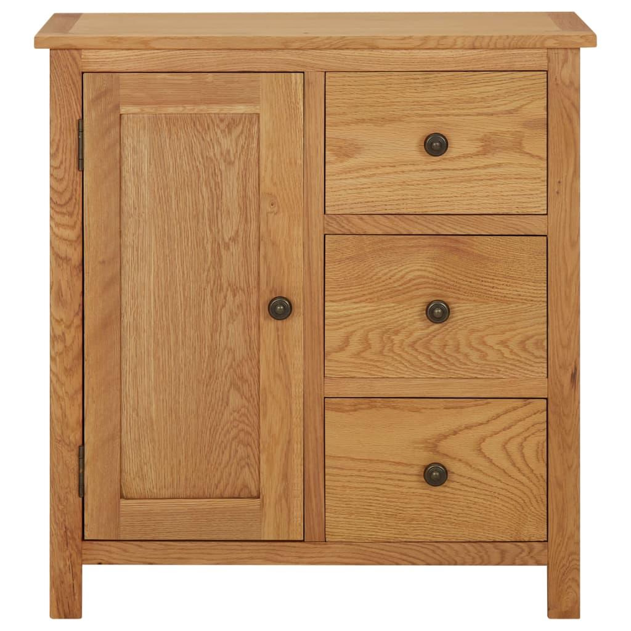 Voir la diapositive 2 : VIDAXL Placard 70x35x75 cm Bois de chene massif