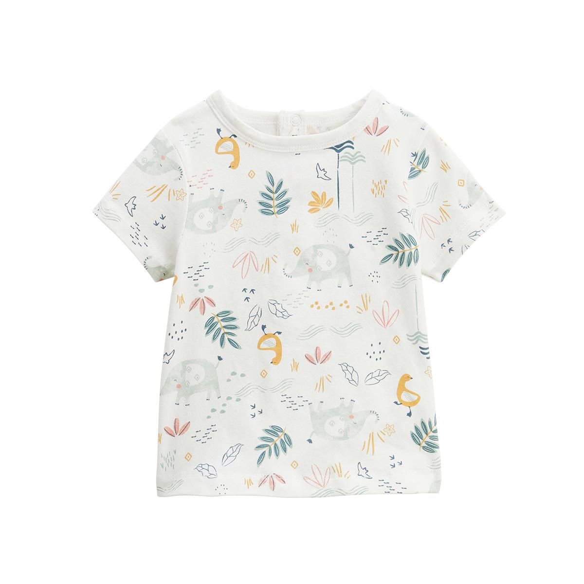 Petit Béguin Ensemble salopette bébé et t-shirt Hawaiki