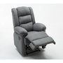 Voir la diapositive 3 : Habitat et Jardin Fauteuil relax  Buckingham  - 85 x 93 x 100 cm - Gris clair