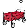 Voir la diapositive 3 : tectake Chariot de jardin et de transport pliable rouge