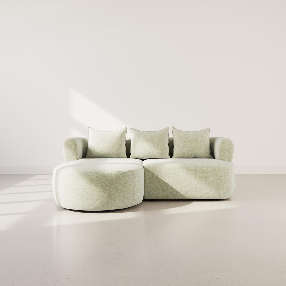 LISA DESIGN Angela - canapé d'angle gauche 4 places en velours texturé