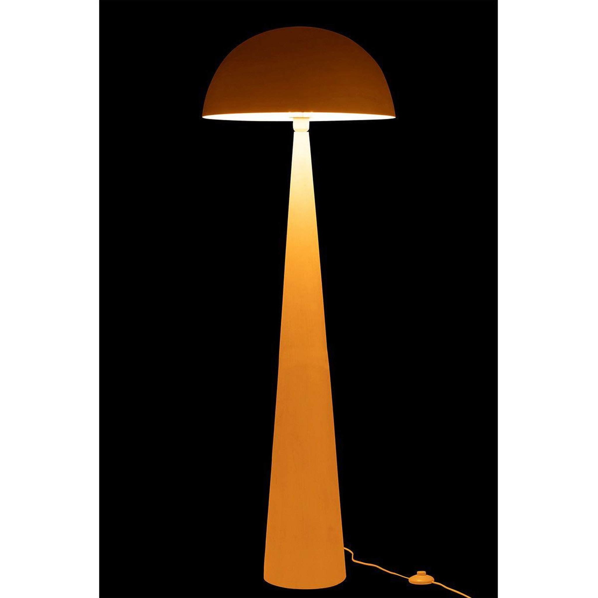 Voir la diapositive 3 : J-LINE Lampadaire en métal  champignon  148cm blanc