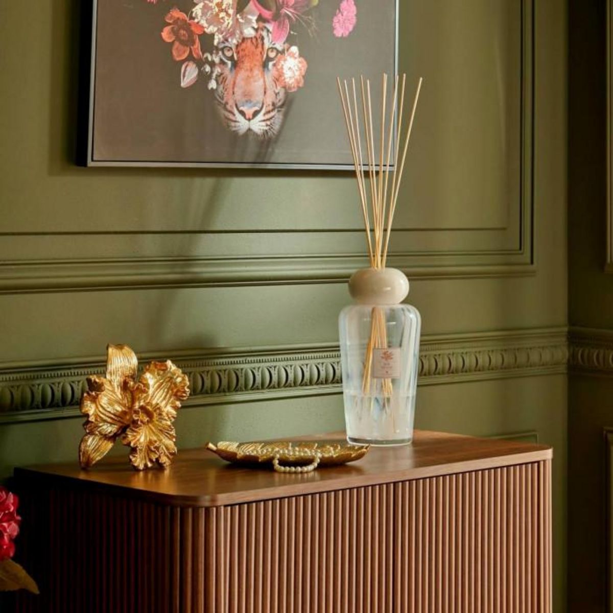 ATMOSPHERA Diffuseur de Parfum en Verre  Belli  500ml Fleur de Lotus