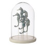 Voir la diapositive 1 : Paris Prix Cloche Déco en Verre  Hippocampe  26cm Bleu