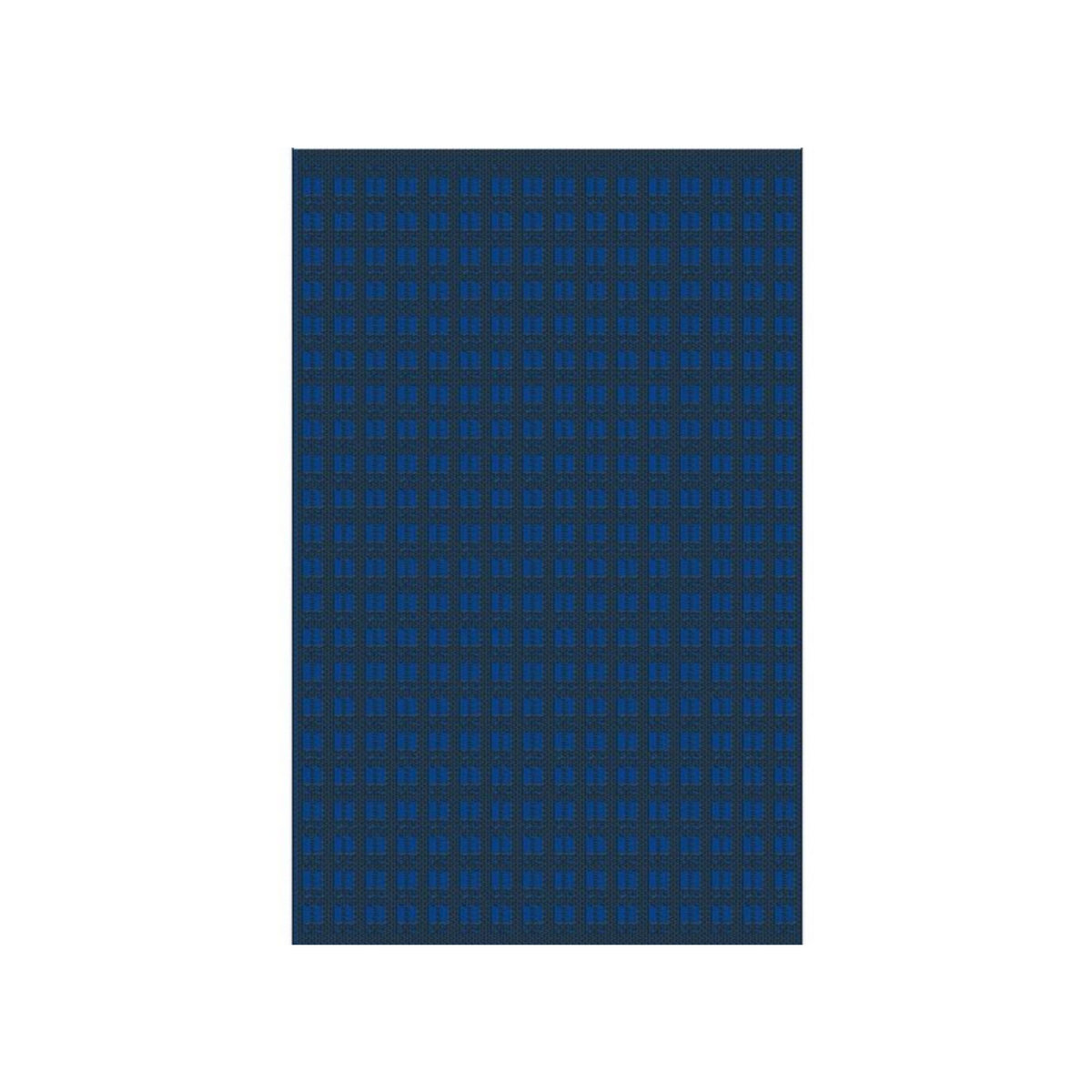 Proloisirs Tapis d'extérieur pour salon détente ou repas bleu/graphite 240 x 150 cm