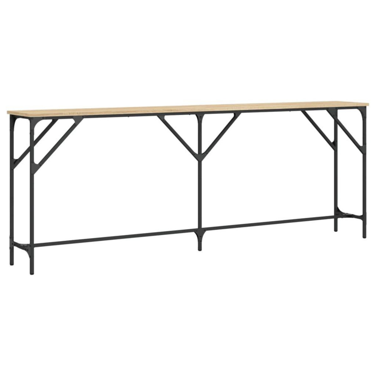 VIDAXL Table console chene sonoma 200x29x75 cm bois d'ingenierie