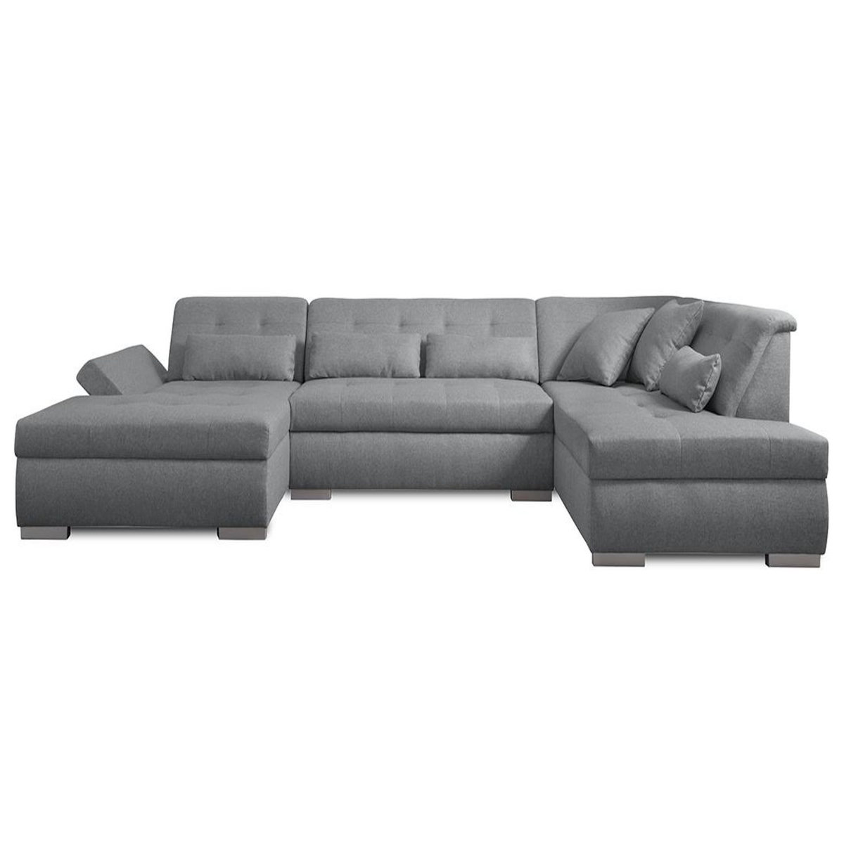 LISA DESIGN Vermont - canapé panoramique d'angle droit - 7 places - xxl