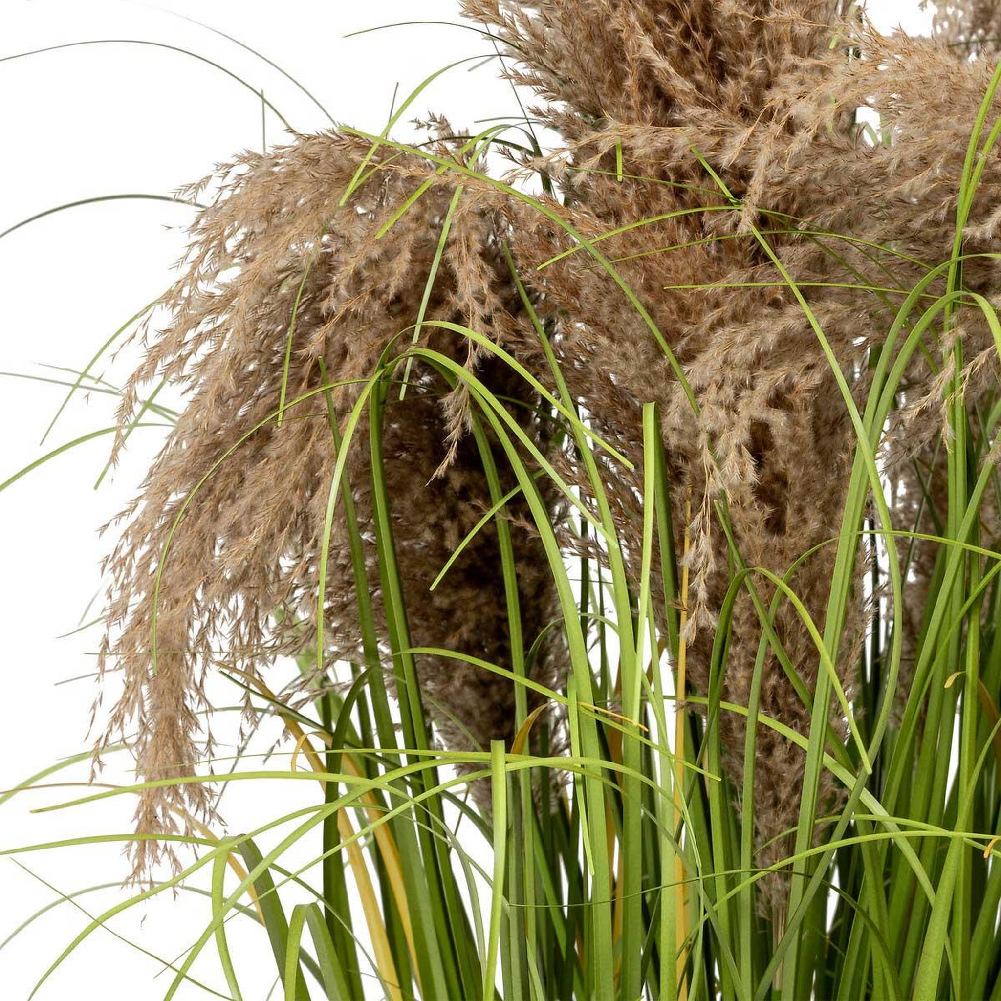 Voir la diapositive 2 : ATMOSPHERA Plante herbe artificielle en pot  maxime  80cm vert