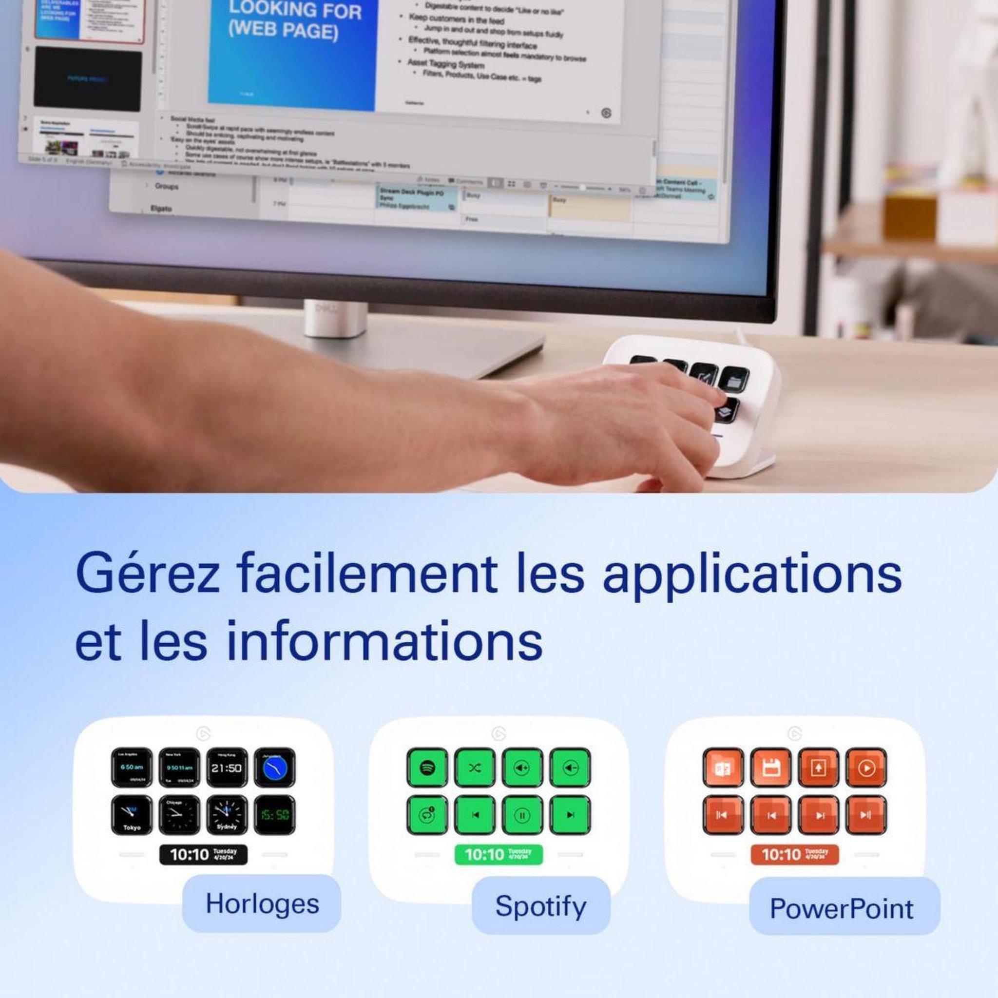 Voir la diapositive 4 : ELGATO GAMING Boitier de contrôle stream deck neo