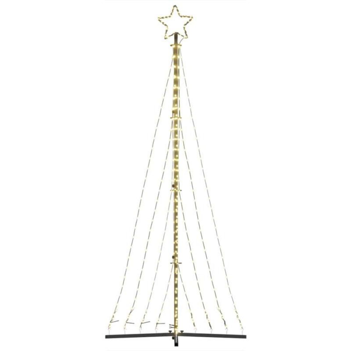 VIDAXL Guirlande de sapin de Noël 447 LED blanc chaud 249 cm
