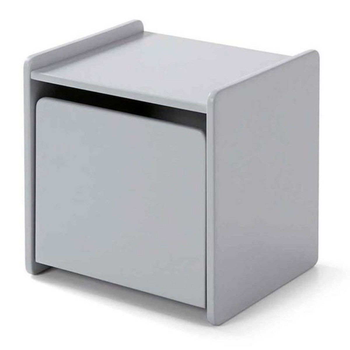 Paris Prix Table de Chevet Enfant  Kiddy  40cm Gris