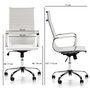 Voir la diapositive 6 : VS VENTA-STOCK Fauteuil de Bureau Londres inclinable Blanc, Cuir synthétique