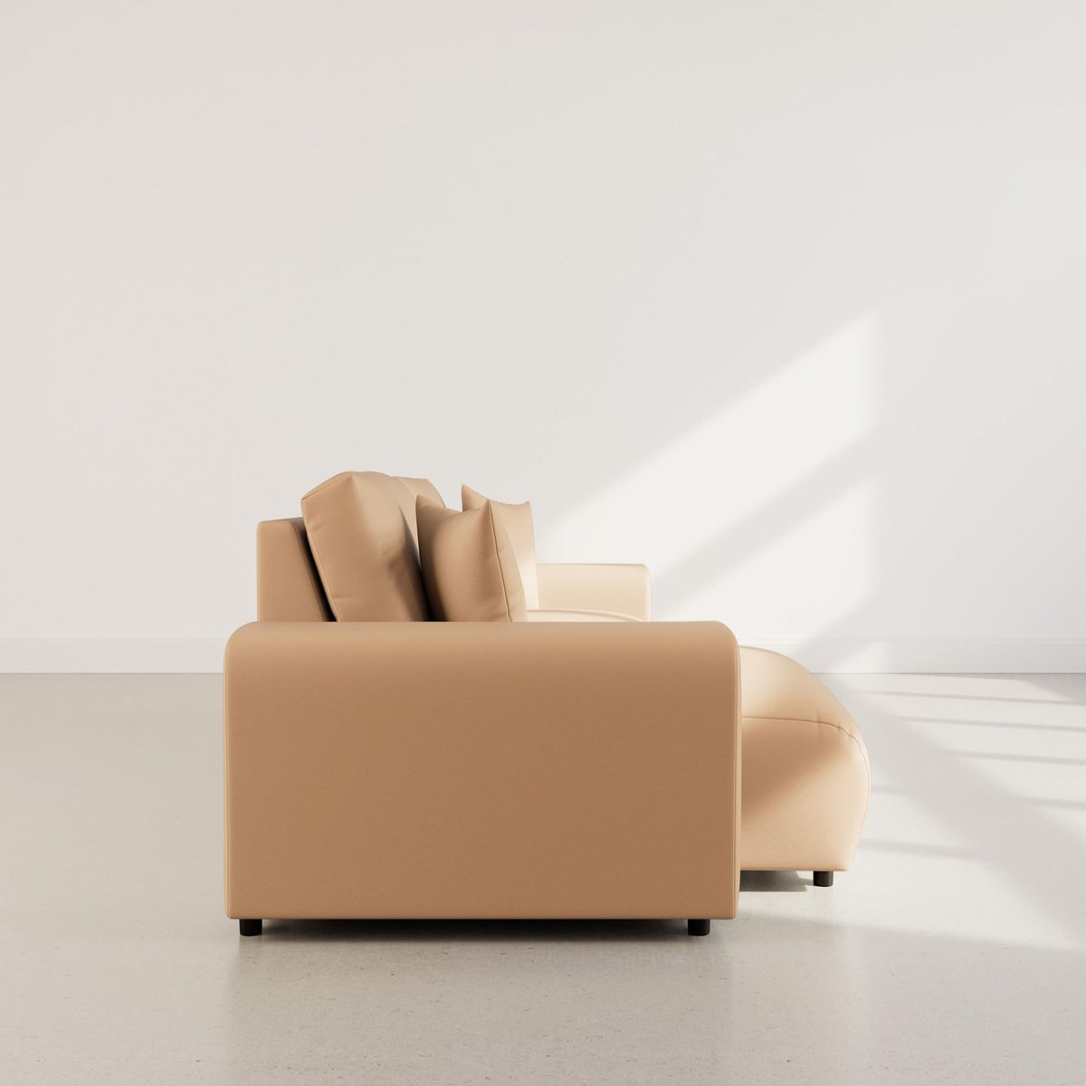 LISA DESIGN Garance - canapé d'angle réversible 4 places en simili