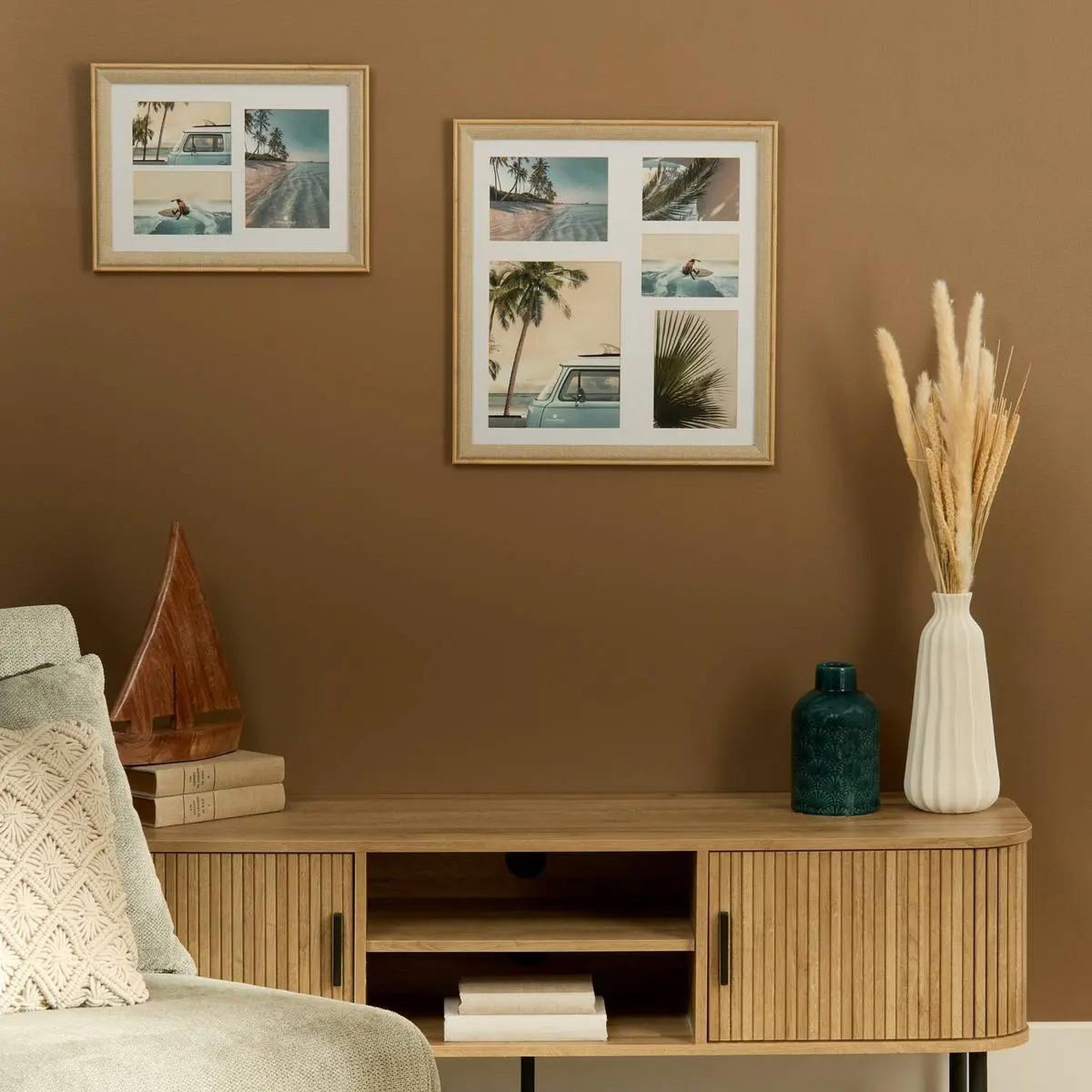 Voir la diapositive 4 : ATMOSPHERA Pêle-mêle 5 photos  zera  49cm beige