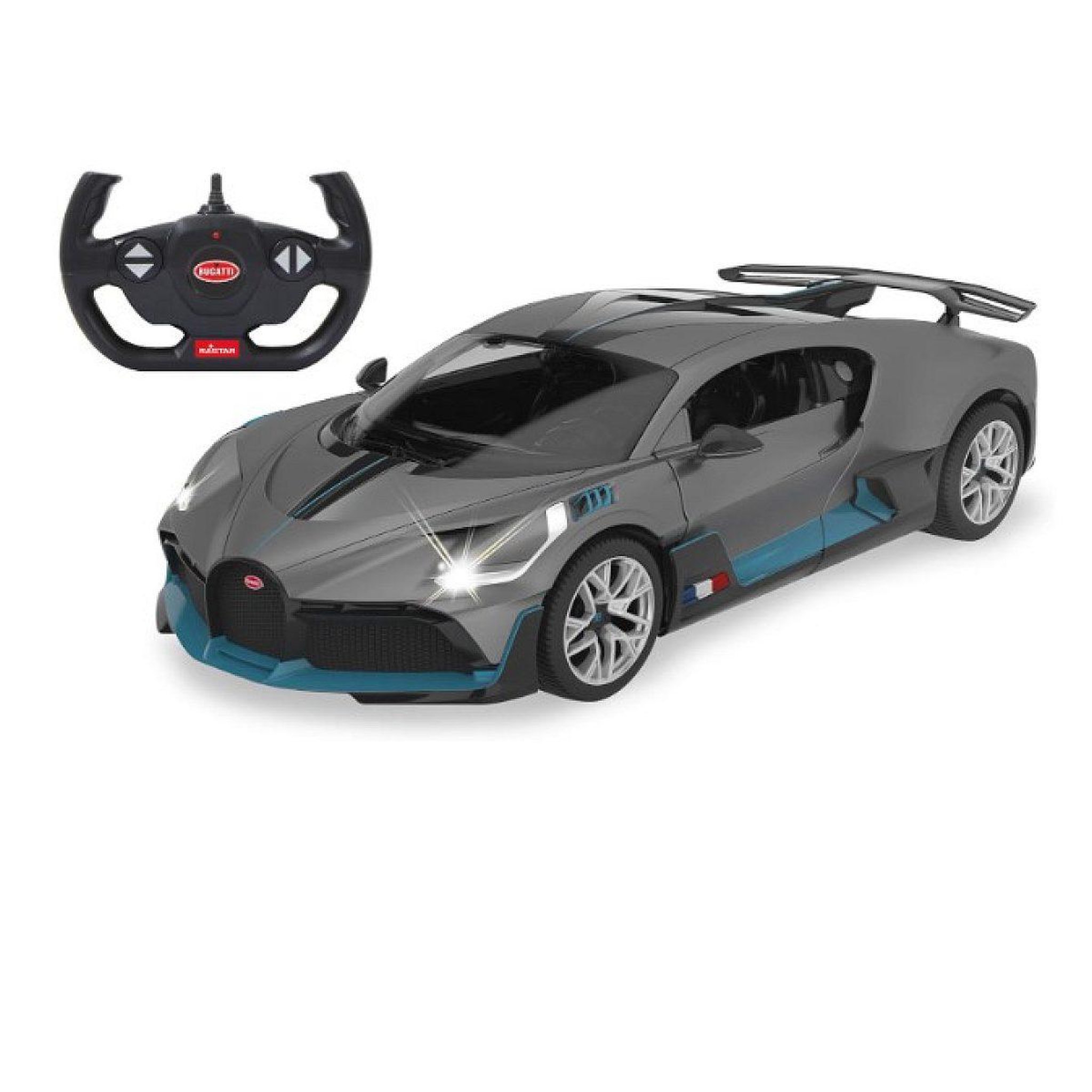 Voir la diapositive 3 : Jamara Voiture télécommandée bugatti divo 1:14 gris 2,4ghz porte manual