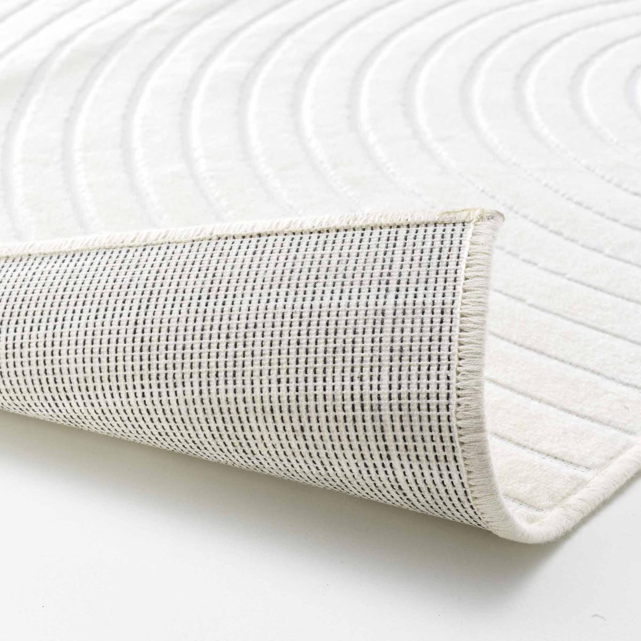 Voir la diapositive 3 : Douceur d'Intérieur Tapis déco imprimé  géode  140x200cm naturel